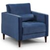 Hiltraud Fabric Armchair In Blue