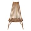 Hunor Teak Wooden Lounge Chair In Natural Finish