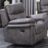 Richmond Fabric Recliner Sofa Chair In Graphite Grey