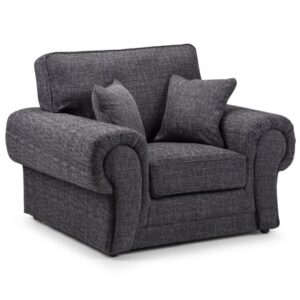 Walcott Fabric Armchair In Grey