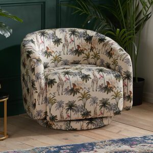 Disney Lion King Childrens Swivel Accent Chair In Multi-Colour