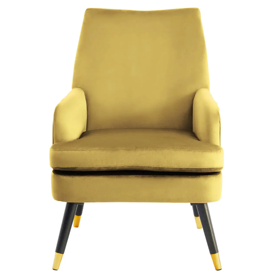 Lagos Velvet Armchair In Pistachio