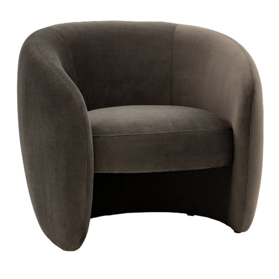 Calvi Fabric Armchair In Espresso