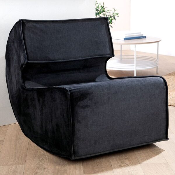 Alamosa Fabric Armchair In Black