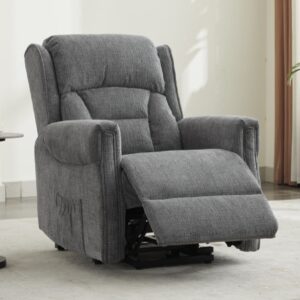 Beano Fabric Lift And Tilt Recliner Chair In Anthracite