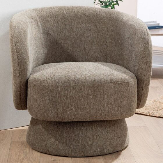 Marseille Fabric Armchair In Grey