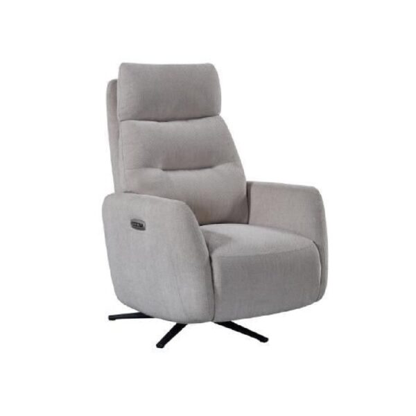 Seneca Fabric Electric Recliner Chair In Natural