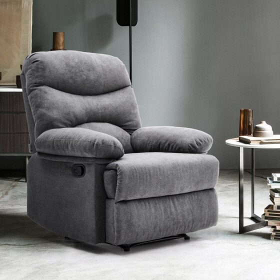 Faux Leather Upholstered Recliner Armchair