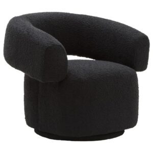 Ontario Fabric Accent Chair In Black