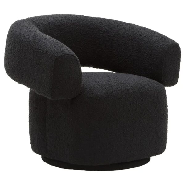 Ontario Fabric Accent Chair In Black
