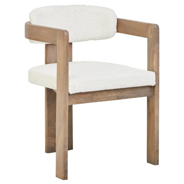 Tigerville Fabric Accent Chair With Wooden Frame In Grey