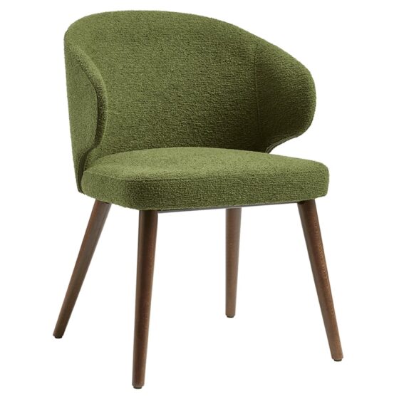 Stoughton Fabric Armchair In Forest Green