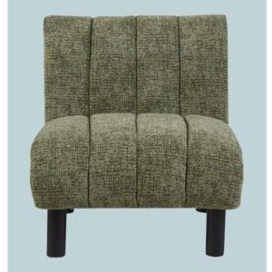 Levelland Fabric Accent Chair With Black Legs – Green