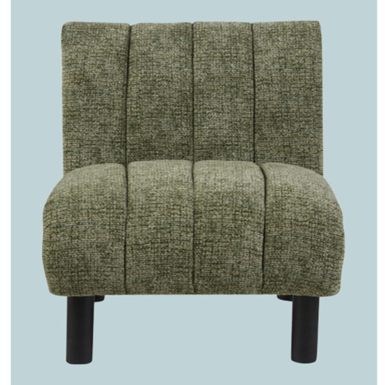 Levelland Fabric Accent Chair With Black Legs - Green