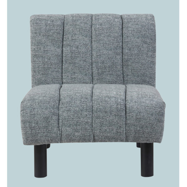 Levelland Fabric Accent Chair With Black Legs - Grey