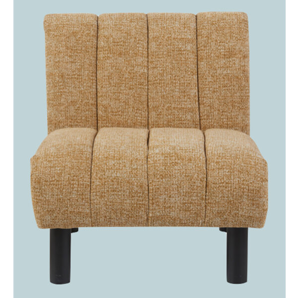 Levelland Fabric Accent Chair With Black Legs - Mustard
