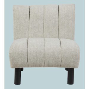 Levelland Fabric Accent Chair With Black Legs – Oatmeal