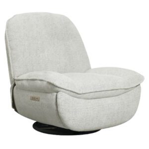 Thorndale Fabric Electric Recliner Chair In Light Grey